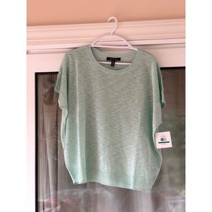 Ellen Tracy Knit Mint Green SS Top